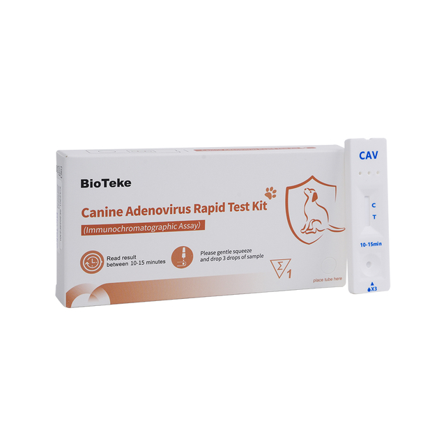 Kit de prueba rápida de adenovirus canino (CAV) (ensayo inmunocromatográfico) ICA2301-5