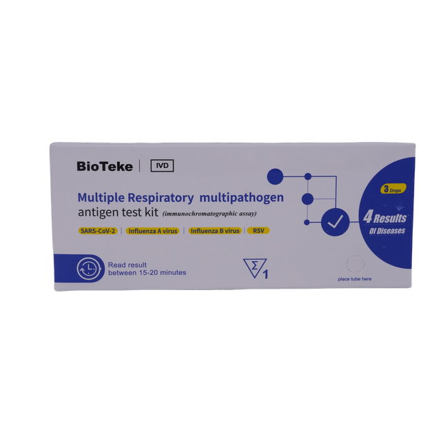 Kit de prueba de antígenos multipatógenos respiratorios múltiples para Covid Flu Rsv (ensayo inmunocromatográfico)