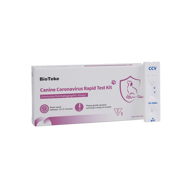 Kit de prueba rápida del coronavirus canino (CCV) (ensayo inmunocromatográfico) ICA2301-1