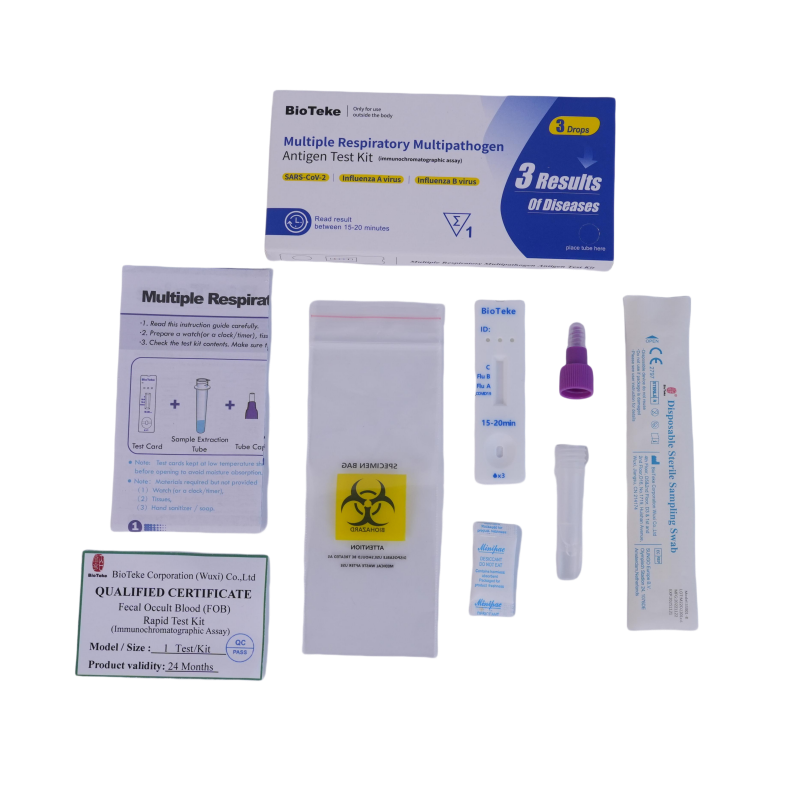 Bioteke 3 en 1 Kit de prueba rápida de antígeno A+B Antígeno A+B