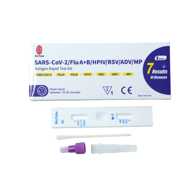 7 en 1 SARS-COV-2/GRIENTA A+B/HPIV/RSV/ADV/MP Kit de prueba rápida de antígeno