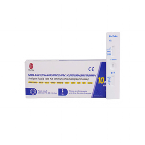 Respiratorio 10 en 1 SARS-CoV-2/FRUIA A+B/HPIV2/HPIV1+3/RSV/ADV/MP/SP/HMPV Kit de prueba rápida de antígeno