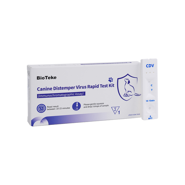 Kit de prueba rápida del virus del moquillo canino (CDV) (ensayo inmunocromatográfico) ICA2301-3