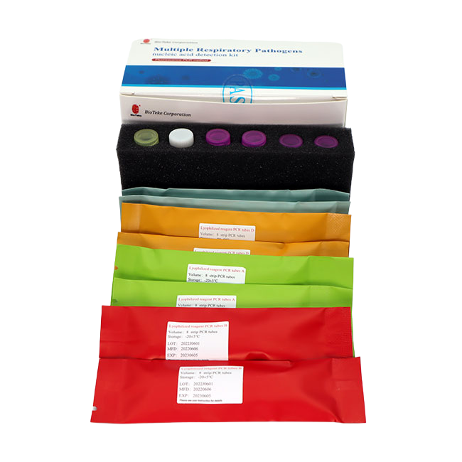 Bioteke Kit de detección de ácido nucleico de patógenos respiratorios múltiples (método de PCR de fluorescencia)