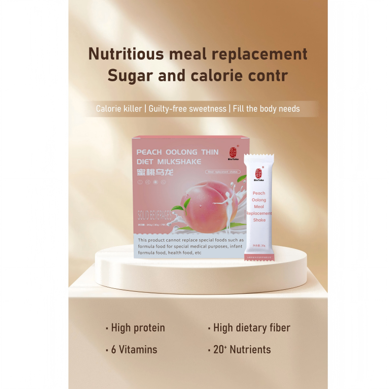 Batidos sustitutivos de comidas dietéticas finas con sabor a melocotón OoLong