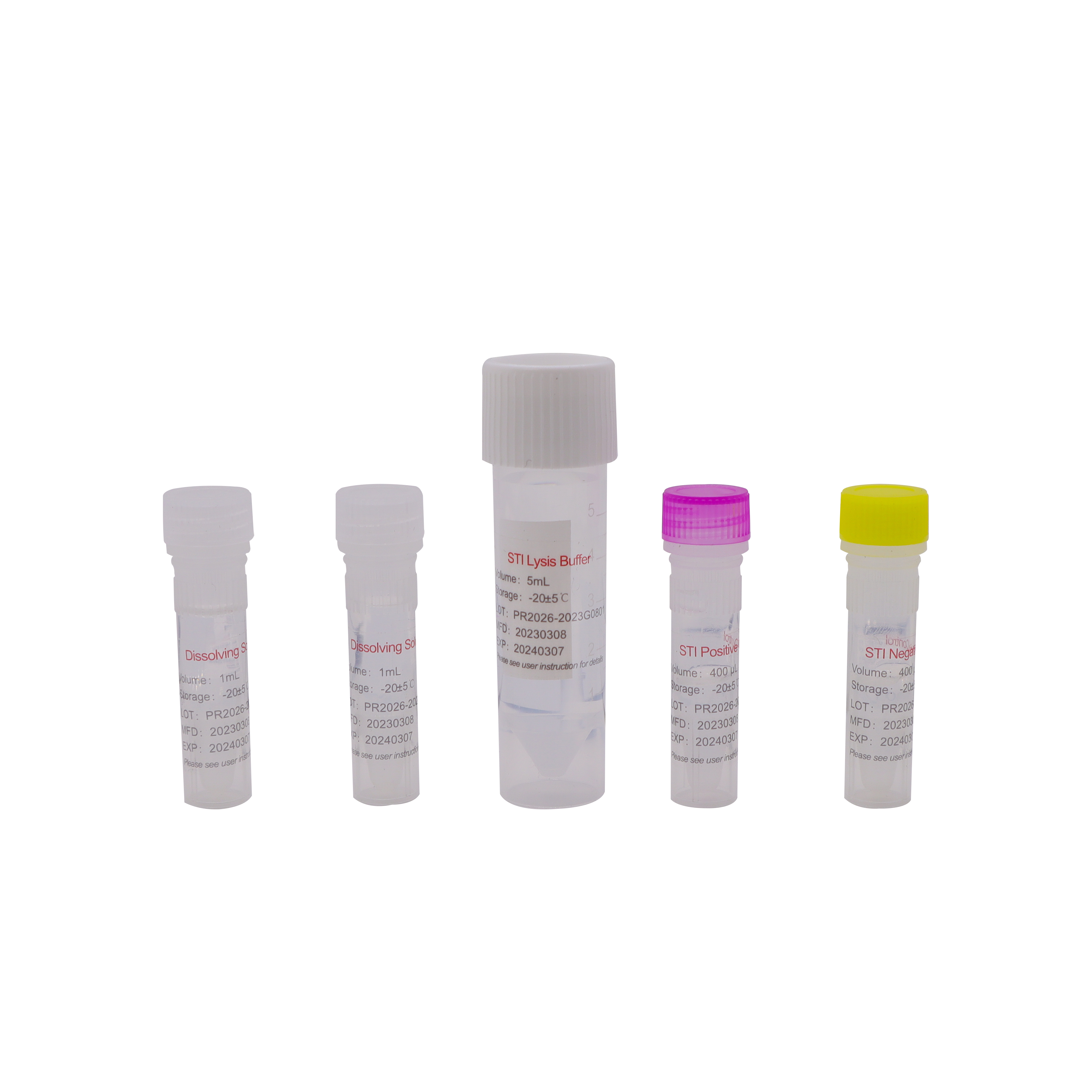 Kit de detección de infección de transmisión sexual (STI) PR2026-ST02 (método de PCR de fluorescencia)