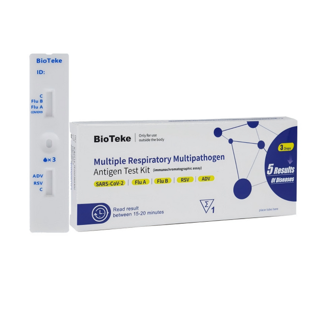 5 en 1 kit de prueba de antígeno multipatógeno respiratorio múltiple