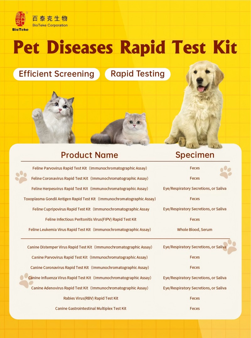 Kit de prueba de enfermedades de PET de Bioteke