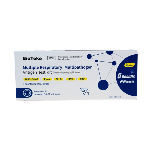 Kit de prueba de antígeno multipatógeno respiratorio múltiple 5-in-1 (autoevaluación)
