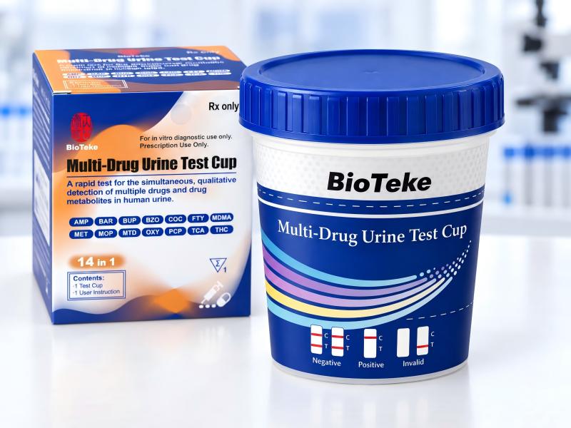 Vaso para análisis de orina multidrogas BioTeke